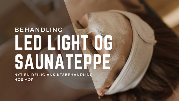 Ansiktsbehandling med LED og saunateppe